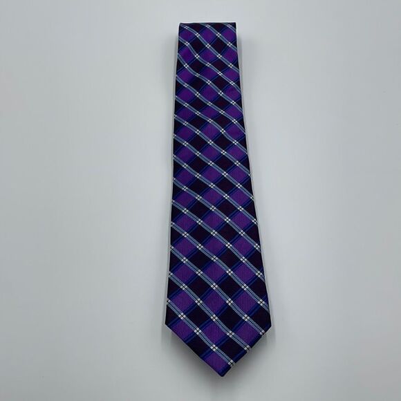 100% silk purple Jos. A. Bank executive collection necktie - Picture 1 of 5